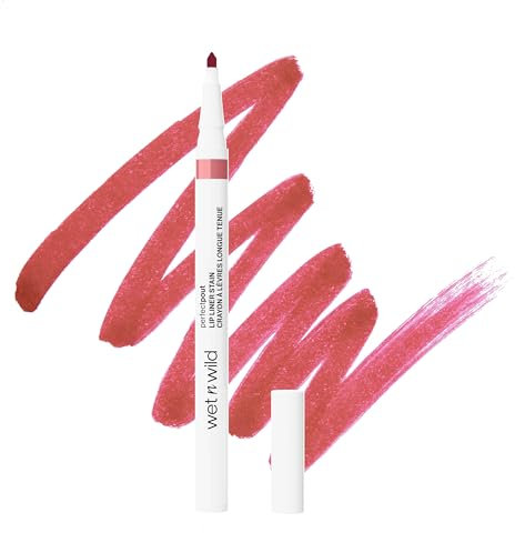 Wet n Wild Perfect Pout Lip Liner Stain, Wischfester Lipliner zum Konturieren der Lippen, Präzisionsspitze, Flache Seite für Einfaches Ausfüllen, Langanhaltend, I'm Blushing
