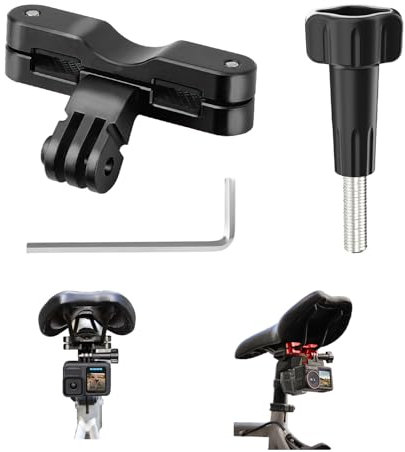 MotuTech Fahrradsitzhalterung für Action-Kamera GoPro 13/12/11/10/9 Sattelhalterung für DJI Osmo 360 Action 5Pro/4/3 für Insta360 X5/X4/Ace Pro 2/Pro Zubehör (schwarz)