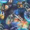 VmG-Store 1m Baumwollstoff zum Nähen 100% Baumwolle Nähstoff KEINE Meterware Kinderstoff Patchwork DIY Basteln Quilten Handwerken (Weltall Astronaut Digital Navy Bc031)