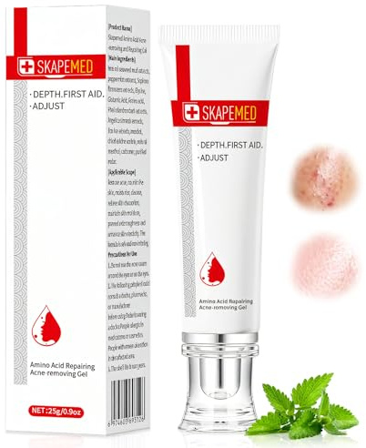 Anti Pickel Gel 25g, Gesichtspflege Akne-Creme, Linderung von Rötungen Ölkontrolle Skincare Screme, Akne Gel Reduziert Hautunreinheiten und Pickel, beruhigt die Haut, Sanfte Wirksame