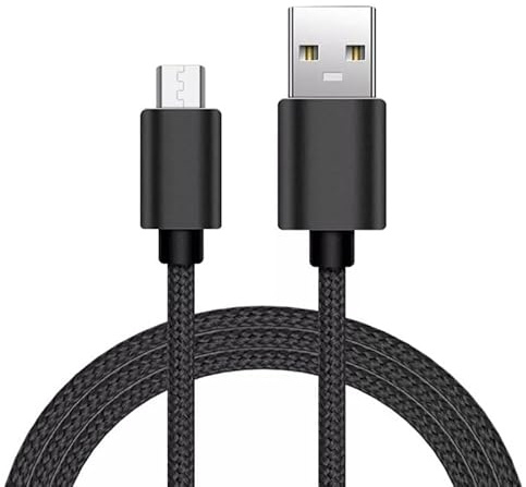 iTechCover Braided USB Cable Charging Cord/Charger Power Lead Wire Compatible with Samsung Galaxy Tab 3 7.0 SM-T210, SM-T210L Tablet/Black / (1m / 3.3ft)