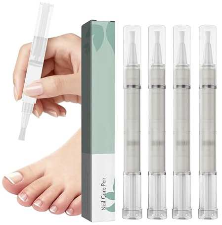 Fungal Nail Treatment Pen for Toenails and Fingernails, Nail Fungal Liquid,Fungal Nail Relieve,Anti Fungus Nail Repair, Nail Strengthener With Tea Tree Oil, Aloe Vera & Vitamin (4 pcs)