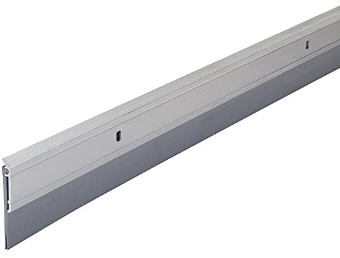 M-D Building Products 05389 All-Season Door Sweep, Heavy Duty Aluminum and Vinyl, Ideal for Residential & Commercial Use, Easy Installation, Ensure Comfort and Save Energy (36 Inch, Silver)