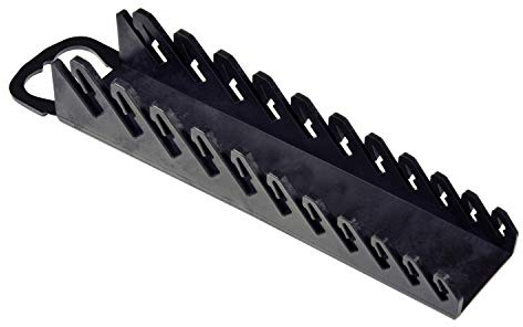 Ernst Manufacturing 5077-Black Stubby Gripper 11-Wrench Organizer by
