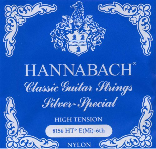 Hannabach Saiten für Klassikgitarre Serie 815 E6 High Tension Silver Special, Gitarrensaiten (hochwertig, Allzweck-Saite für fast jedes Instrument, Gitarrensaiten klassische Gitarre, Made in Germany)