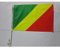 AZ FLAG - Drapeau République du Congo Pour Décoration Voiture Avec Attaches En PVC Et Système d'Accroche - Car Flag Congolais - 100% Polyester - 50g - 45x30 cm