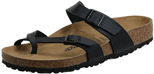 Birkenstock Women's Mayari Birko-Flor Sandal,Black,EU Size 39 / Women's US Size 8-8.5