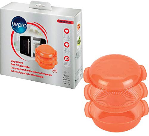 Whirlpool STM006 Vaporiera rotonda per forno a microonde, Arancio