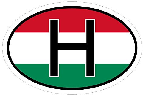 Hongrie H dans deux tailles Multicolore autocollant pour voiture autocollant voiture drapeau
