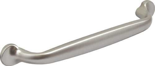 D Handle for Kitchen/Bedroom/Cabinet/Door/Cupboard/Drawer Handle (Length 162mm/Hole centres 128MM, Brushed Satin Nickel)