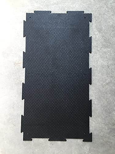 Tapis caoutchouc anti-dérapant, anti-bruit, anti-vibration pour vélo d'appartement, banc de musculation, machines etc... (1)