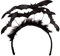 shoperama Halloween Haarreif Schwarz mit fliegenden Fledermäusen Vampir Damen Kostüm-Zubehör Kopfschmuck