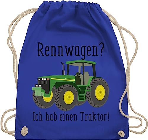Turnbeutel Rucksack - Traktoren Taschen - Rennwagen Ich habe einen Traktor - Geschenk Landwirt Trecker Bauer Geschenkidee Landwirtschaft Landwirte - Unisize - Royalblau - geschenkideen für