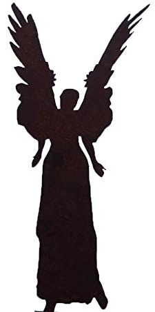 Engel Celeste 80cm Rost Edelrost Metall Figur Rostfigur Weihnachtsengel Elfe + Original Pflegeanleitung von Steinfigurenwelt