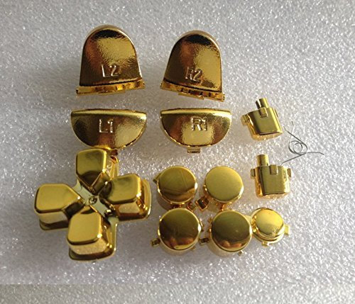 vergoldet L1 L2 R1 R2 Trigger-Kit für PS4 Sony Playstation Controller Dualshock 4 Controller (mit 2 PCS Springs)