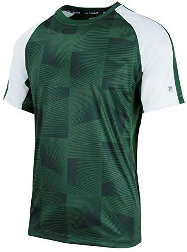Fila Core Tennis Performance Shirts & Tops für Herren, Grün, Weiß, L