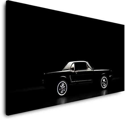 schwarzes Spielzeug Auto 120x 60cm Panorama Leinwand Bild XXL Format Wandbilder Wohnzimmer Wohnung Deko Kunstdrucke