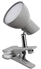 LED Klemmleuchte Noah Metall grau L:17cm B:7cm H:10cm Klemmfunktion, Kabelschalter
