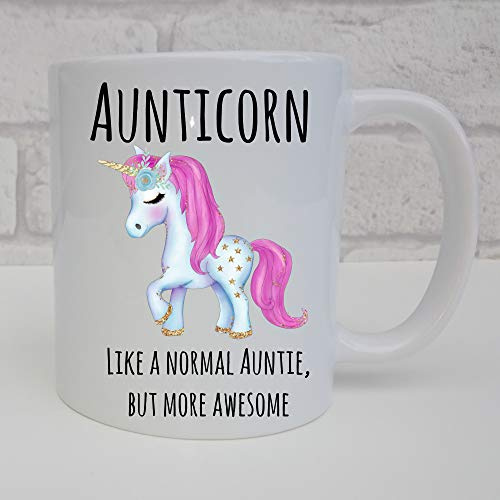 Aunticorn unicorn fun mug for Aunty, Aunt Auntie Coffee Cup fun Gift