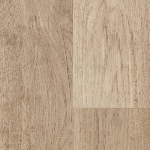PVC Bodenbelag Meterware Holzoptik hell Vinylboden Meterware für Schlafzimmer und Wohnzimmer CV Belag mit Schaumrücken in 2 3 und 4 m Breite | Variante : 2m x 2m