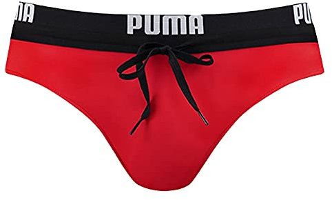 PUMA Brief 100000026 Costumi da bagno, Rosso, L Uomo