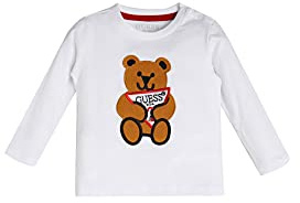 Guess Kids Boy's T-Shirt Regular FIT T-Shirts LS T-Shirt 12M