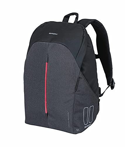 Basil Rucksack Damen B-Safe Nordlicht Befestigung: Hook-On System | Graphit schwarz