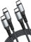 SUNGUY USB C to USB C Cable【1m x2】 PD Charger Lead 60W Type C to Type C Fast Charging Data Cable for iPad Pro,iPad Air,MacBook Pro,Samsung S22 S21 S20, Pixel 6/7, Switch,PS5