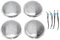 W205 Chrome - Autotür Lautsprecher Abdeckung Umgebungslicht Matt Chrom Edelstahl Pc Abs 64 Farbe Tür Mitteltöner Lautsprecher Abdeckungen Umgebungslicht Ersatz Für W205 W213 X253 2019-2021