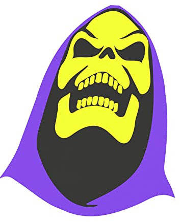 Wandbild auf Leinwand Skeletor Head He Man Master Of The Universe (60 cm x 63 cm)