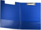Netuno 1 Stück Klemmbrettmappe A4 Blau mit Deckel und Metallclip Schreibplatte aus Hartkunststoff Dokumentenhalter Schreibunterlage Clipboard Mappe mit Bügelklemme