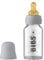 BIBS Baby Glass Bottle, Vermindert Koliken, Runder Sauger aus Naturkautschuklatex, Unterstützt das Stillen. Hergestellt in Dänemark, Complete Set - 110 ml, Cloud