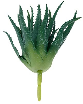 Coshar 1 Stück künstliche Sukkulentenpflanze künstliche Sukkulenten Aloe Pflanze realistische Textur Kunststoff Kunstpflanze für Innen- und Außendekoration – Grün