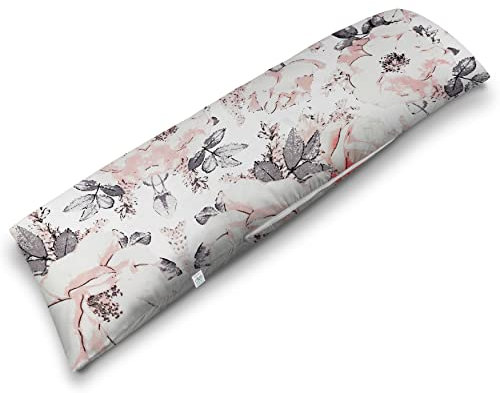 ekmTRADE Seitenschläferkissen 40x145cm Langkissen ergonomisches Schlafkissen, erholsamen Schlaf optimale Druckentlastung, Körperanpassung, für Schwangere, Stillende & Allergiker (33, Kissen mit Bezug)