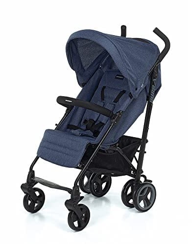 Foppapedretti Passeggino Compatto Hurrà, per bambini 0-15 Kg (0-3 anni), Chiusura ad Ombrello, Finestra osserva Bimbo, Schienabile Regolabile, Cesto Porta Oggetti, Telaio in Alluminio, Avio Melange
