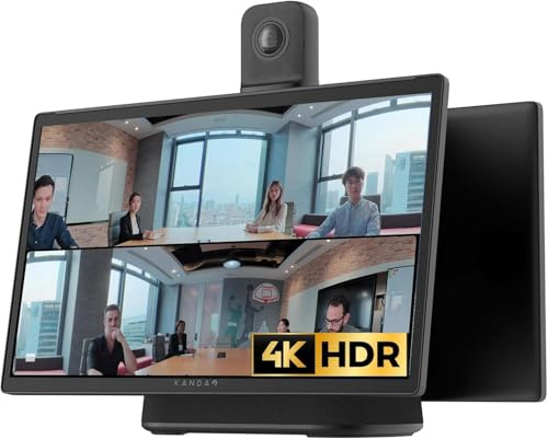 KanDao Meeting Ultra Sistema di telecamere per sale conferenze, telecamera per web-conferenze 4k HDR 360° AI Smart Zooming, touchscreen da 15,6, per conferenze di medie e grandi dimensioni