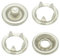 8 mm silberne Edelstahl Jersey Druckknöpfe zum nieten (25 Stück) - Hochwertige Snaps für Bekleidung, Taschen, Leder & DIY Handwerk, Nähzubehör