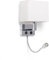 LEDKIA LIGHTING Metall-Wandleuchte mit LED-Leselampe Waldorf Silber