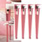 F-shaped Clamp Table Legs,Adjustable Metal Table Legs,DIY Dining Table Desk Legs,Support Legs,Bar Legs,No Punching Design to Protect the Desktop,With Floor Protectors (4pcs,Pink)