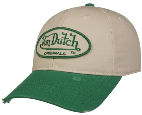 Von Dutch DB Denver Dad Cap Basecap Baseballcap Curved Brim (One Size - beige-grün)