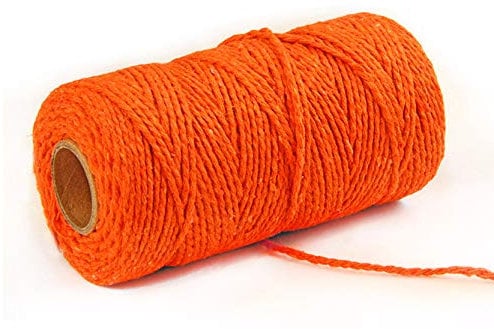 Boule de coton, cordon élastique, fil de perles, corde de coton macramé 2 mm x 100 m, 5 pièces de corde en coton torsadé de couleur douce, for lier la corde d'emballage cadeau, l'artisanat de bricolag