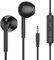 MOSWAG in Ear Kopfhörer, Half in Ear Kopfhörer mit Mikrofon Eingebaute Lautstärkeregelung Geeignet für IPad, Android, MP3, Samsung Die meisten 3.5mm Audio Geräte
