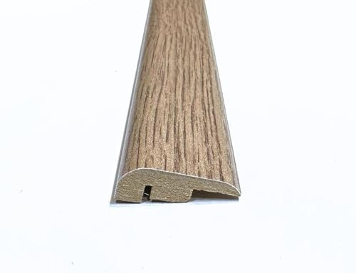 New York Oak Laminate & Wood Flooring Section Transition Bar MDF Threshold Strip End Edge Profile Door Trim Moulding Oak (1, 900mm (2ft 9))