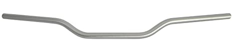 Manubrio Accossato Silver per Honda Hornet 600, Piega Media, in alluminio, diametro 22 mm