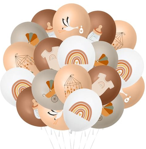 Sprinlot Willkommen Zuhause Baby Ballons, 36 Stück Babydusche Luftballons Mädchen Junge, Babyparty Dekoration, Baby Shower Deko, Welcome Home Baby Deko