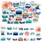 Forest Adventure Stickers - 46 Mini Nature Stickers for Water Bottles, Laptops & Scrapbooks - Trees & Animals Theme