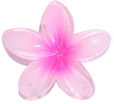 Floreali Mollettone Capelli Grande,Mollette Capelli Donna Grande,Fermagli per Capelli,Hawaiana forma di tropicale,fermaglio capelli donna,Clip colori sfumati