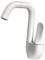 F Fityle Rubinetto erogatore di Acqua Calda e Fredda istantanea Rubinetto per lavabo da Bagno Rubinetto per lavandino da Lavanderia Rubinetto per lavabo, Bianco