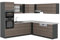Vicco Eckküche R-Line, Küchenzeile in L-Form, Edelgrau/Anthrazit, 237 x 247 cm, AP Marmor