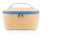 reisenthel coolerbag S Pocket Raffia Blue – Kühltasche mit Obermaterial aus recycelten PET-Flaschen – Ideal für das Mittagessen unterwegs
